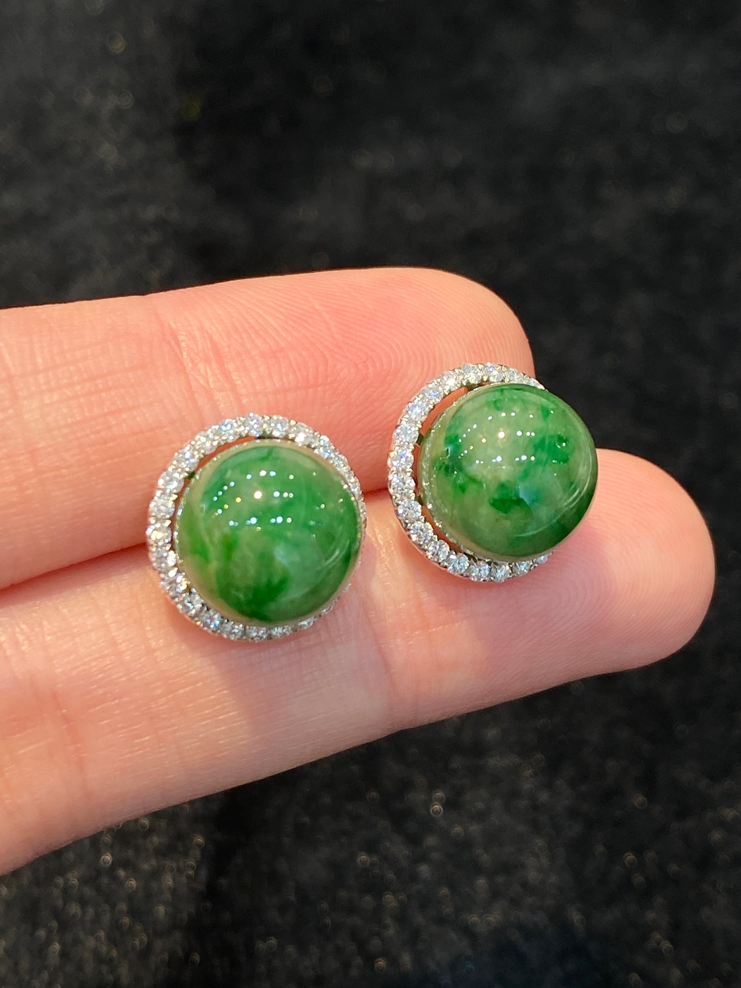 Natural Type A Jadeite Earrings