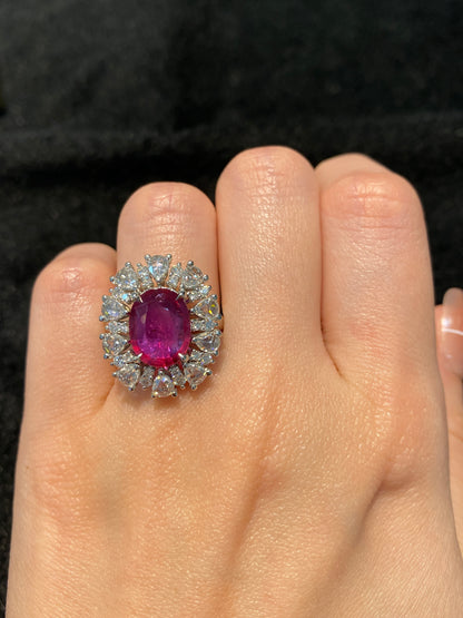 Natural Unheated Ruby 3.11ct Ring