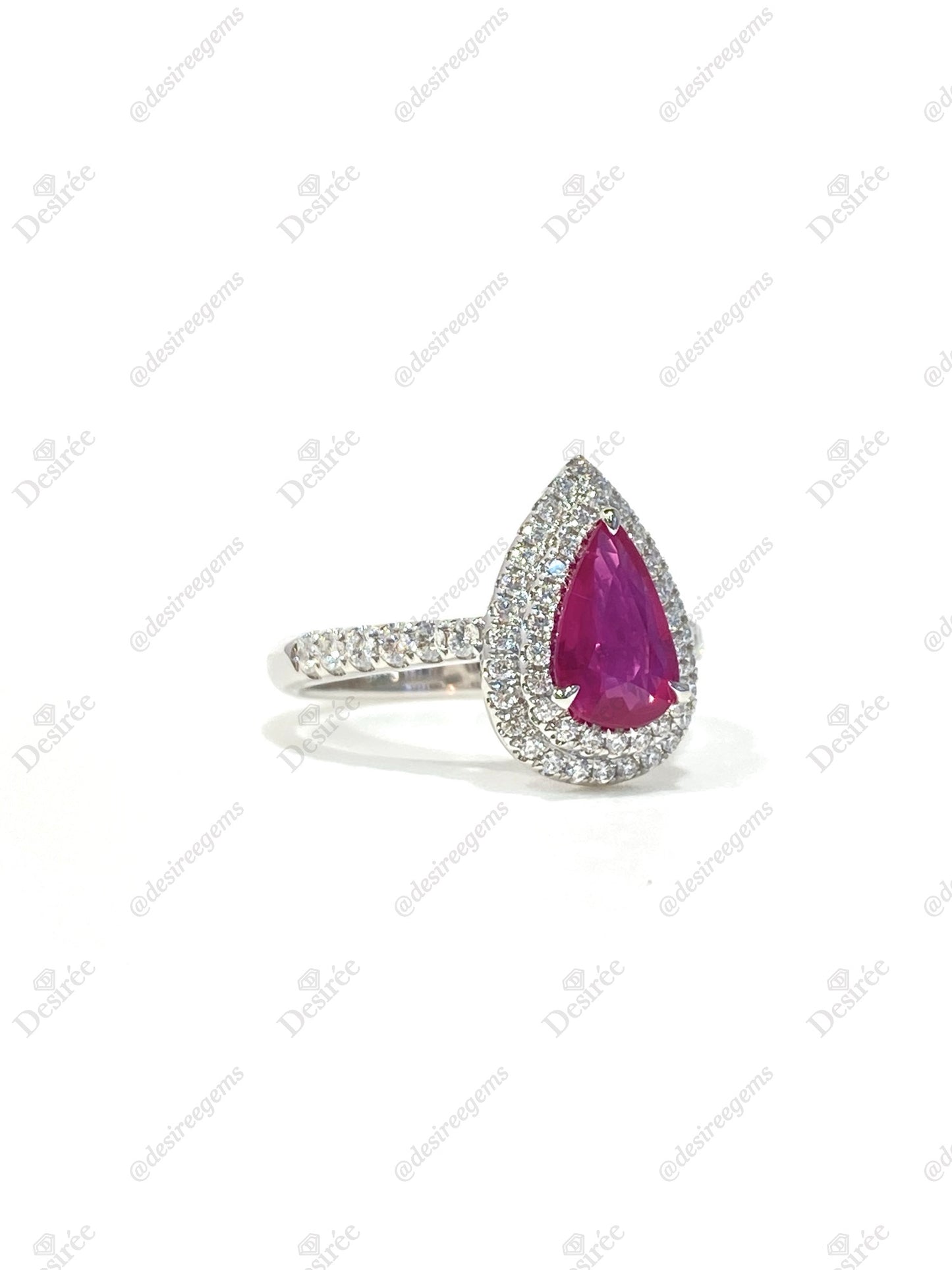 Natural Unheated Pigeon’s Blood Ruby 1.13ct Ring