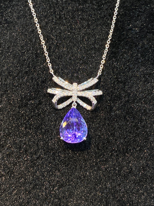 Natural Tanzanite 3.22ct Necklace