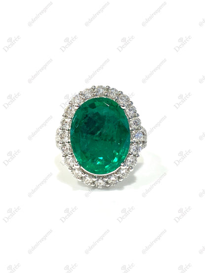 Natural Emerald 6.98ct Ring