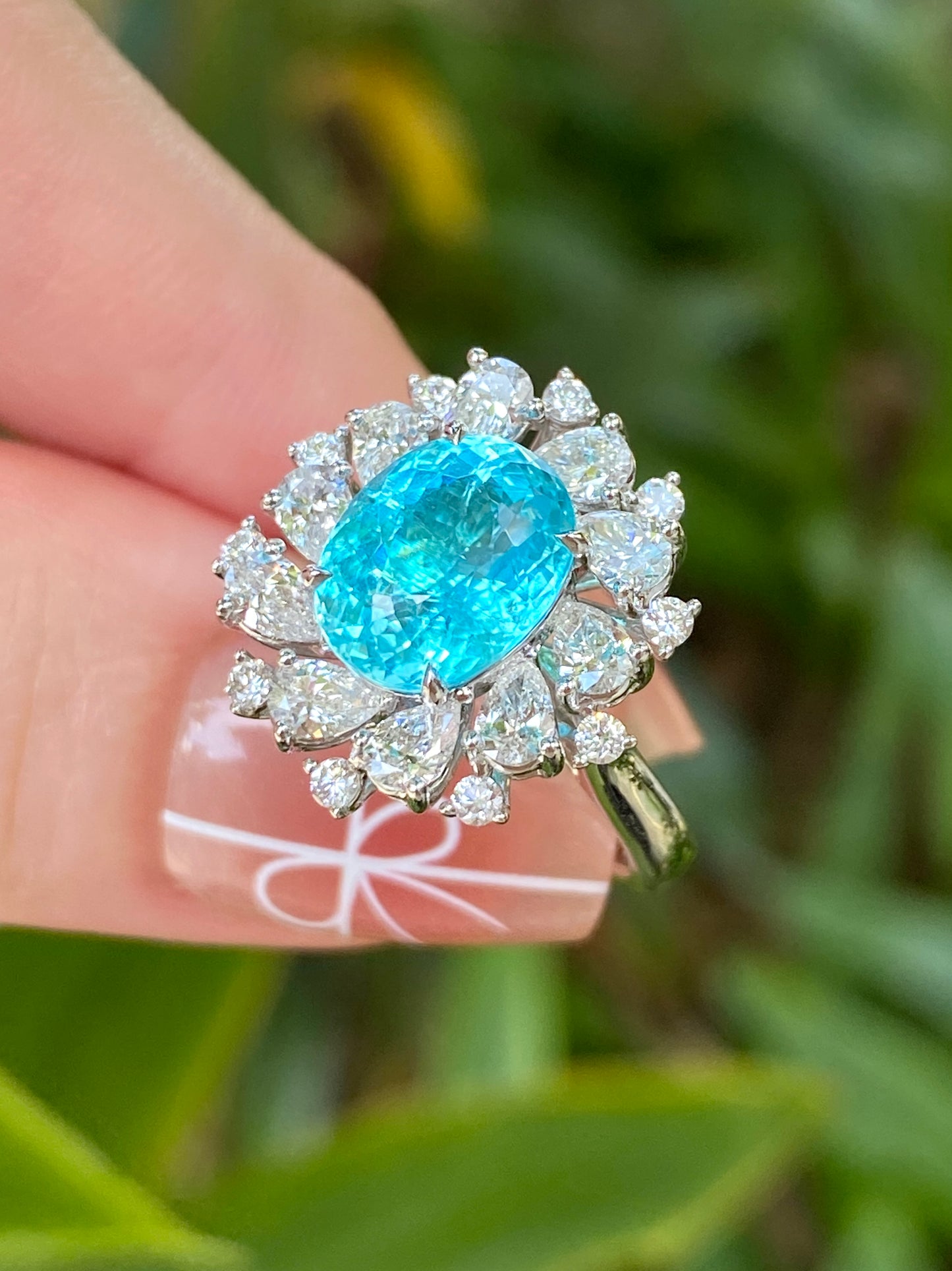 Natural Paraiba Tourmaline 2.63ct Ring