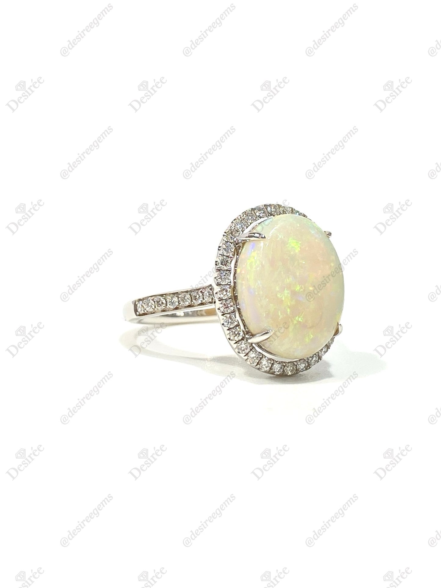 Natural Australian Opal 3.38ct Ring