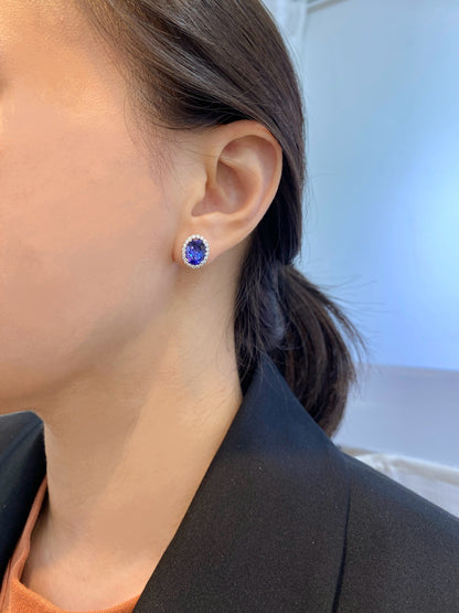 Natural Tanzanites 4.94ct Earrings