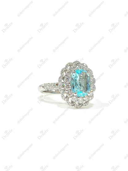 Natural Paraiba Tourmaline 1.28ct Ring