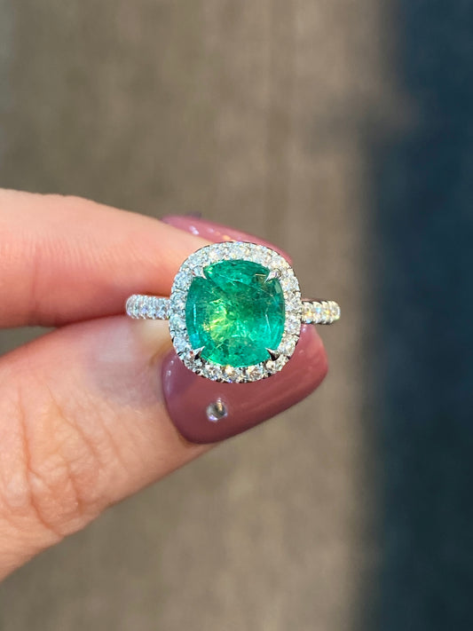 Natural Emerald 2.29ct Ring