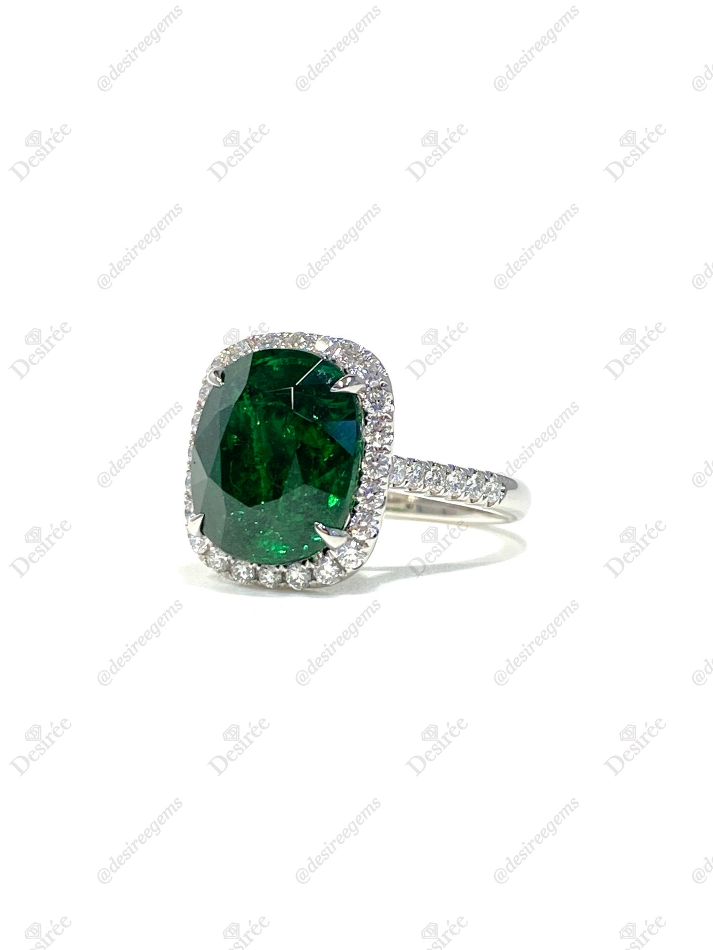 Natural Tsavorite Green Garnet 7.98ct Ring