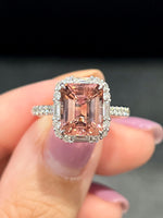Natural Tourmaline 3.31ct Ring Set With Natural Diamonds In 18K White Gold Singapore Gemstone Fine Jewellery