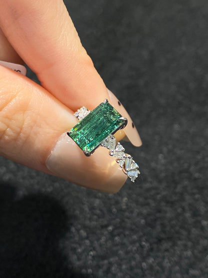 Natural Green Tourmaline 2.53ct Ring