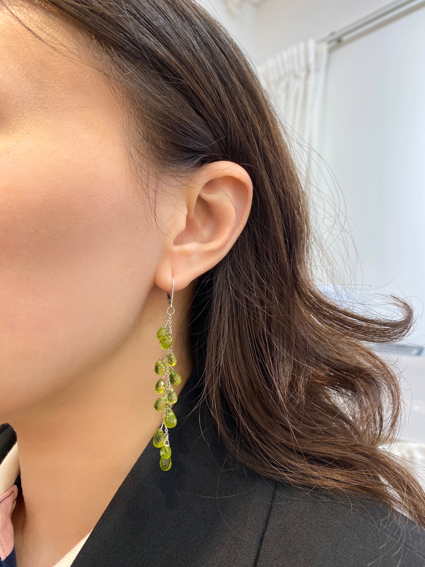 Natural Peridot 33.05ct Earrings