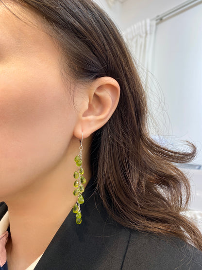 Natural Peridot 33.05ct Earrings