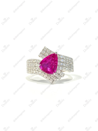 Natural Unheated Ruby 2.01ct Ring