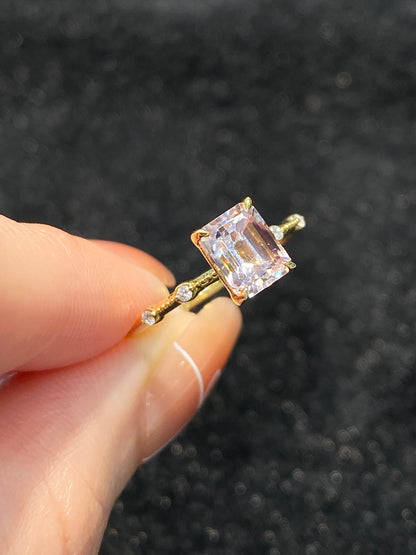 Natural Pink Tourmaline 1.42ct Ring