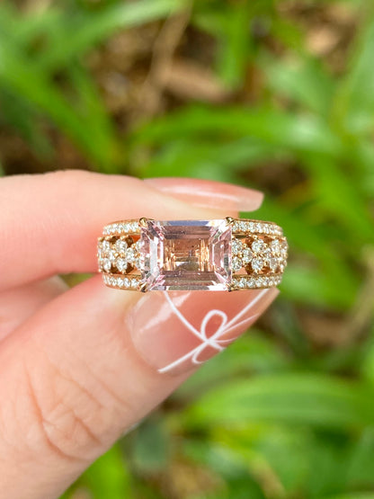 Natural Morganite 2.35ct Ring
