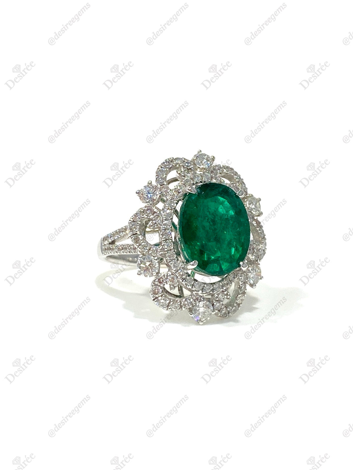 Natural Emerald 4.34ct Ring