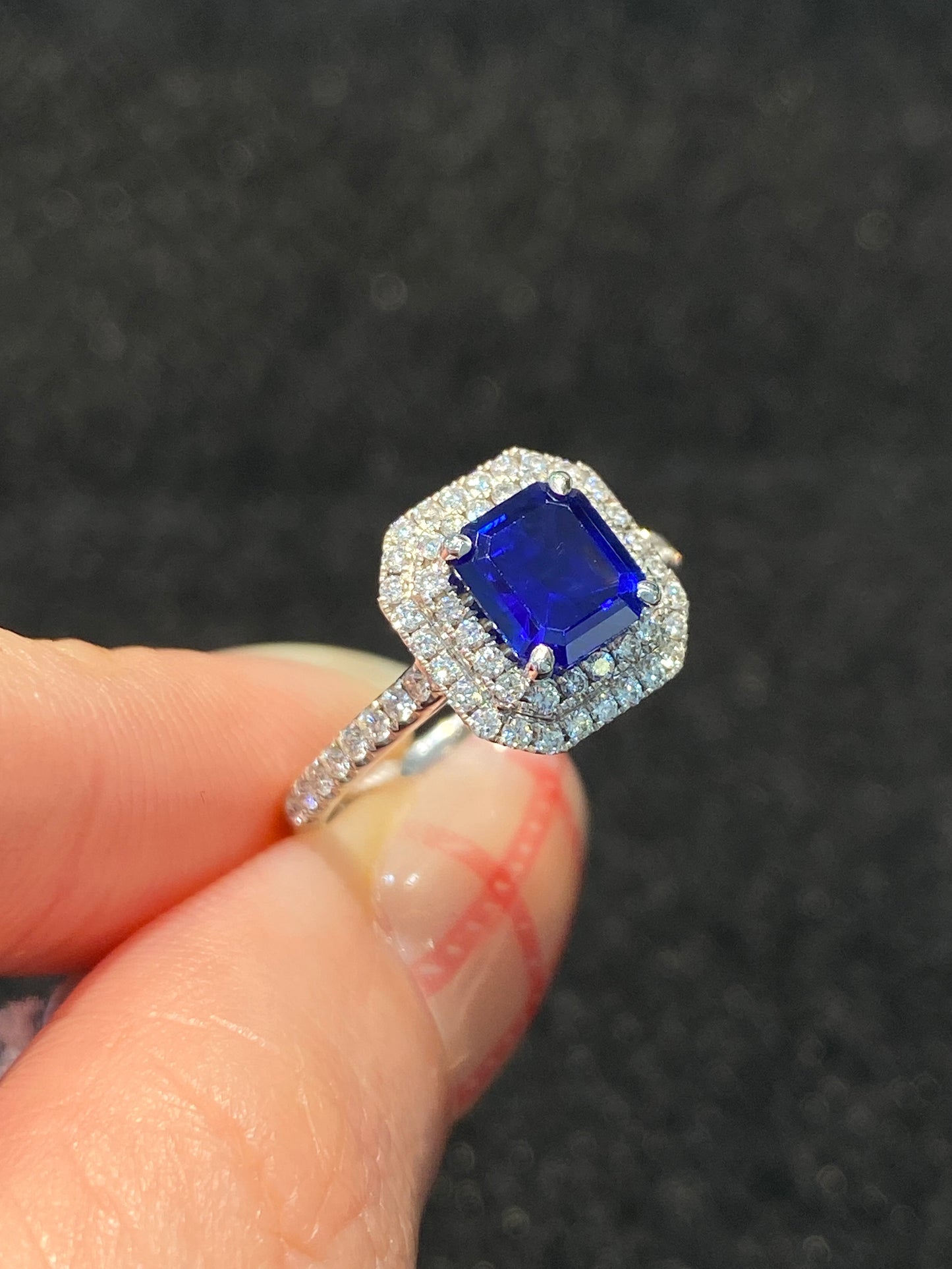 Natural Blue Sapphire 1.35ct Ring