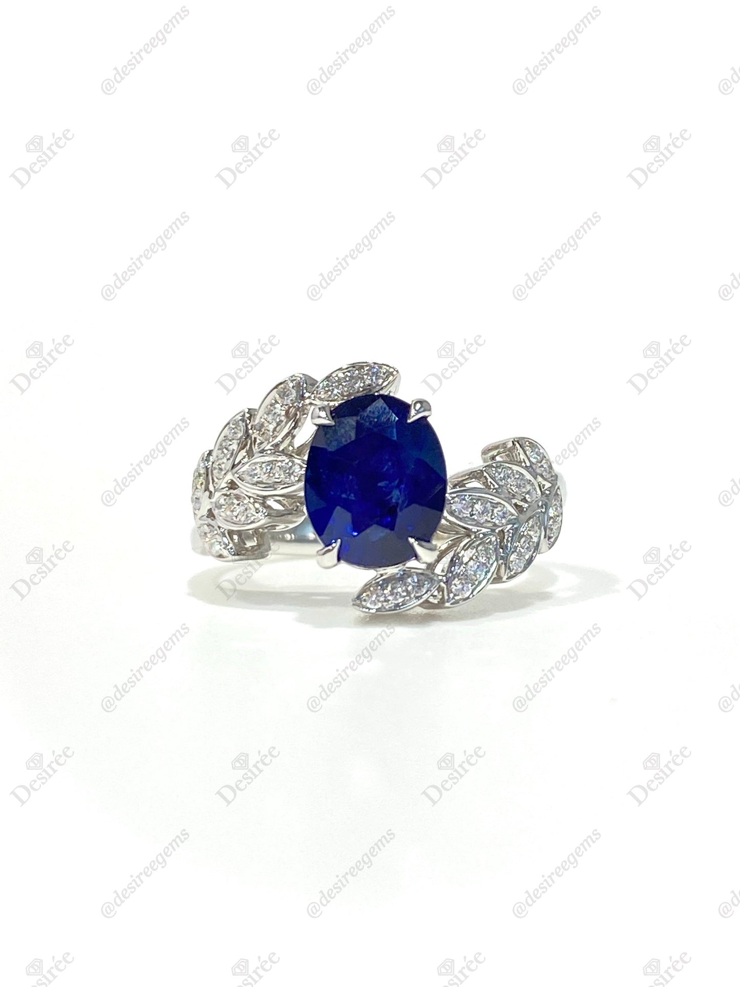 Natural Blue Sapphire 1.96ct Ring
