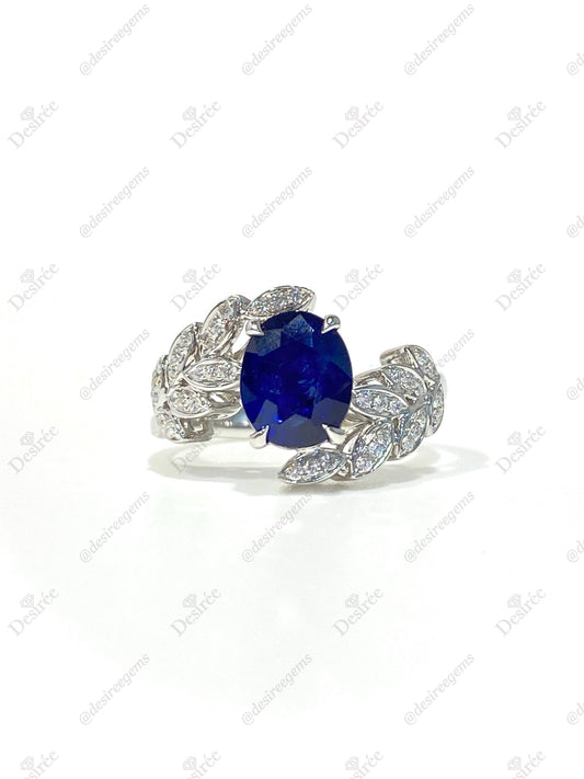 Natural Blue Sapphire 1.96ct Ring