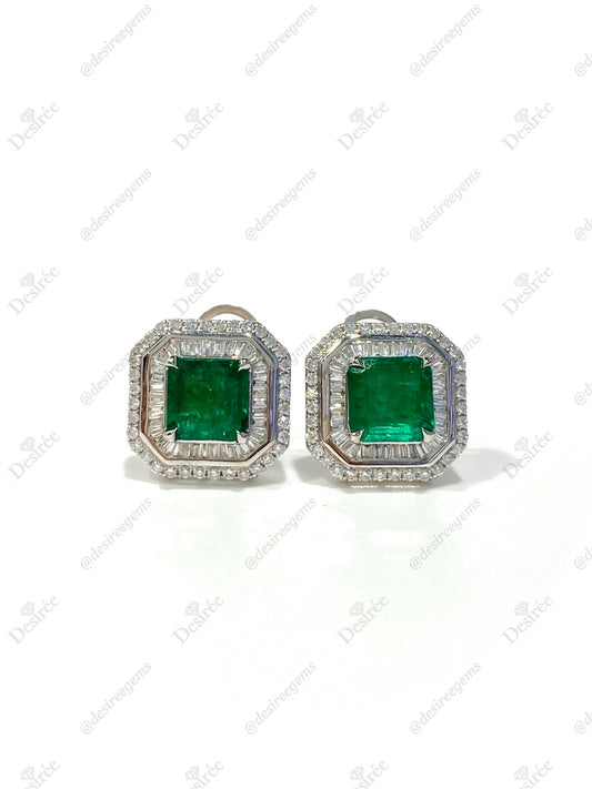 Natural Emerald 2.70ct Earrings