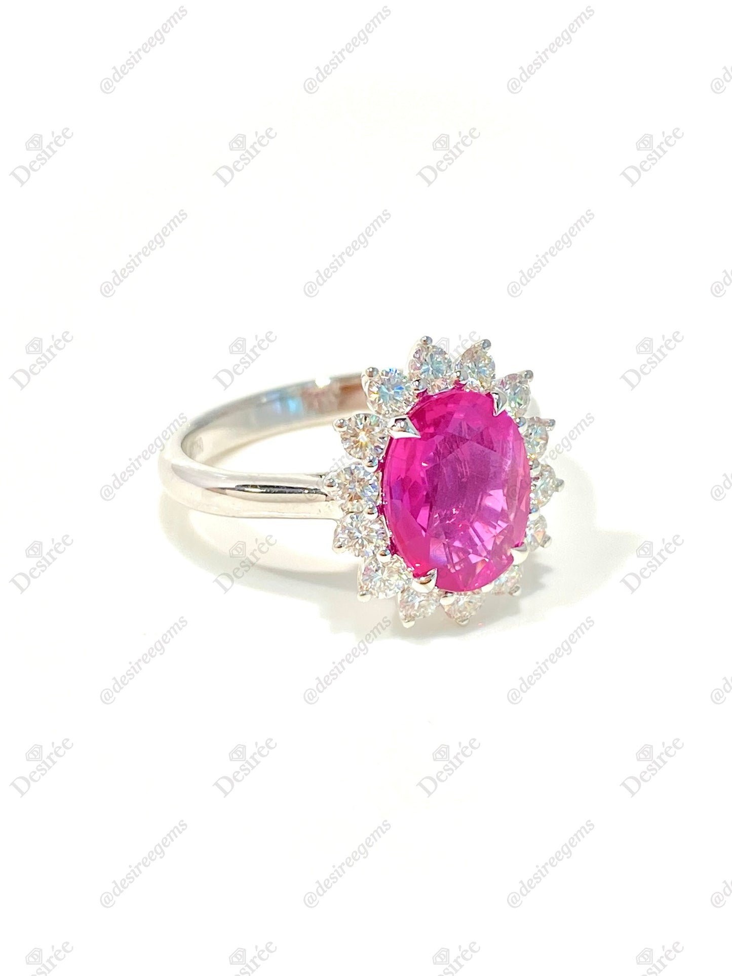 Natural Unheated Ruby 2.27ct Ring