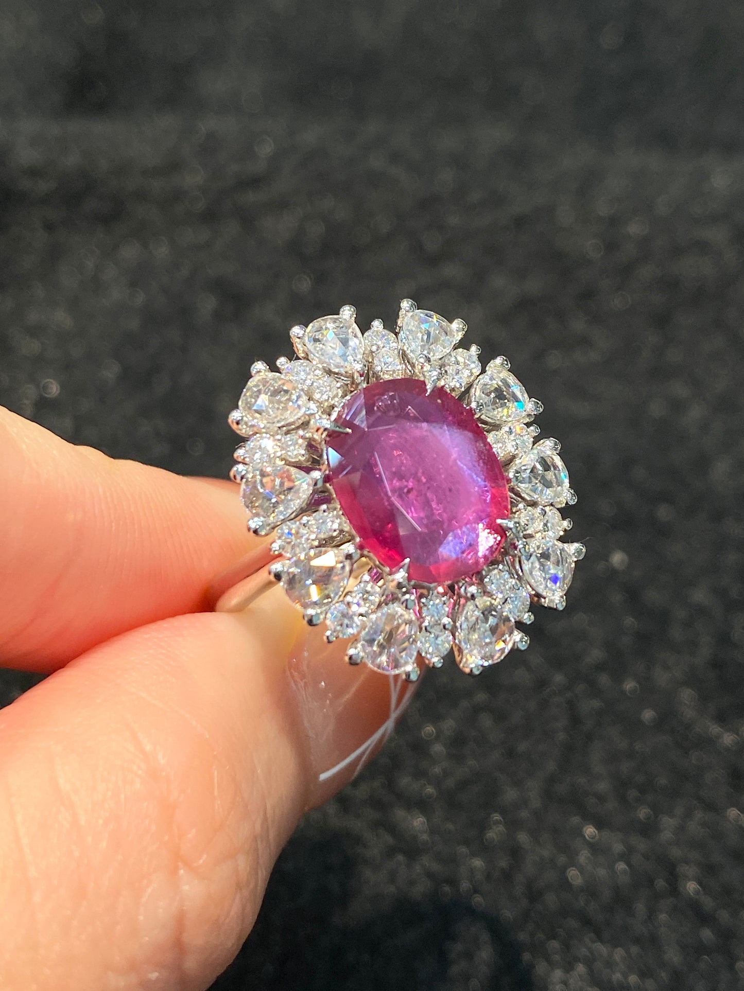 Natural Unheated Ruby 3.11ct Ring