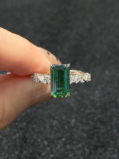 Natural Green Tourmaline 2.53ct Ring