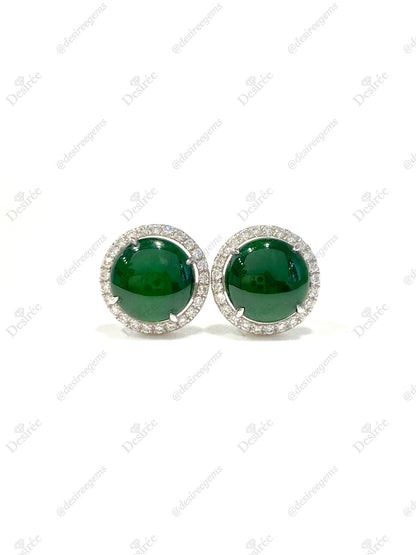 Natural Type A Jadeite Earrings