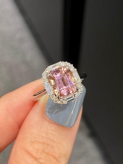 Natural Pink Tourmaline 2.48ct Ring