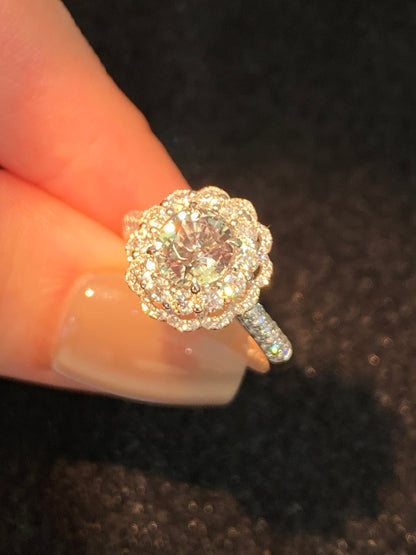 Natural Color Change Alexandrite 1.42ct Ring