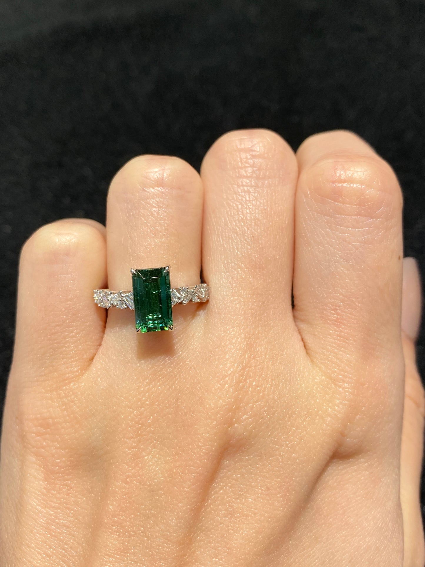 Natural Green Tourmaline 2.53ct Ring