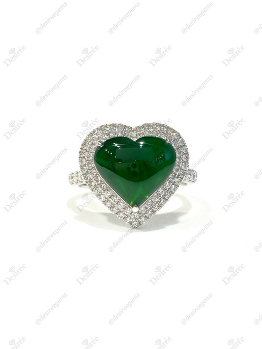 Natural Type A Jadeite Ring