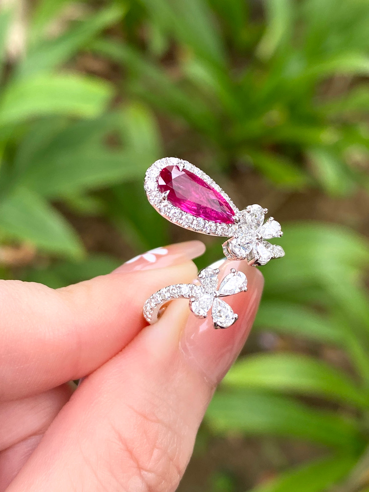 Natural Unheated Pigeon’s Blood Ruby 1.22ct Ring