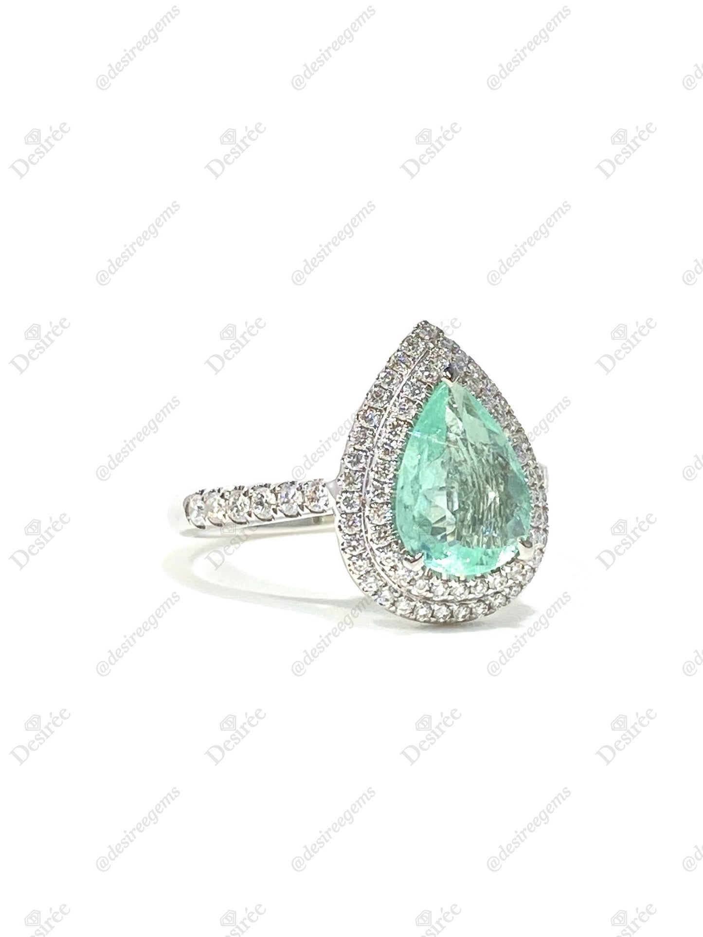 Natural Paraiba Tourmaline 1.20ct Ring