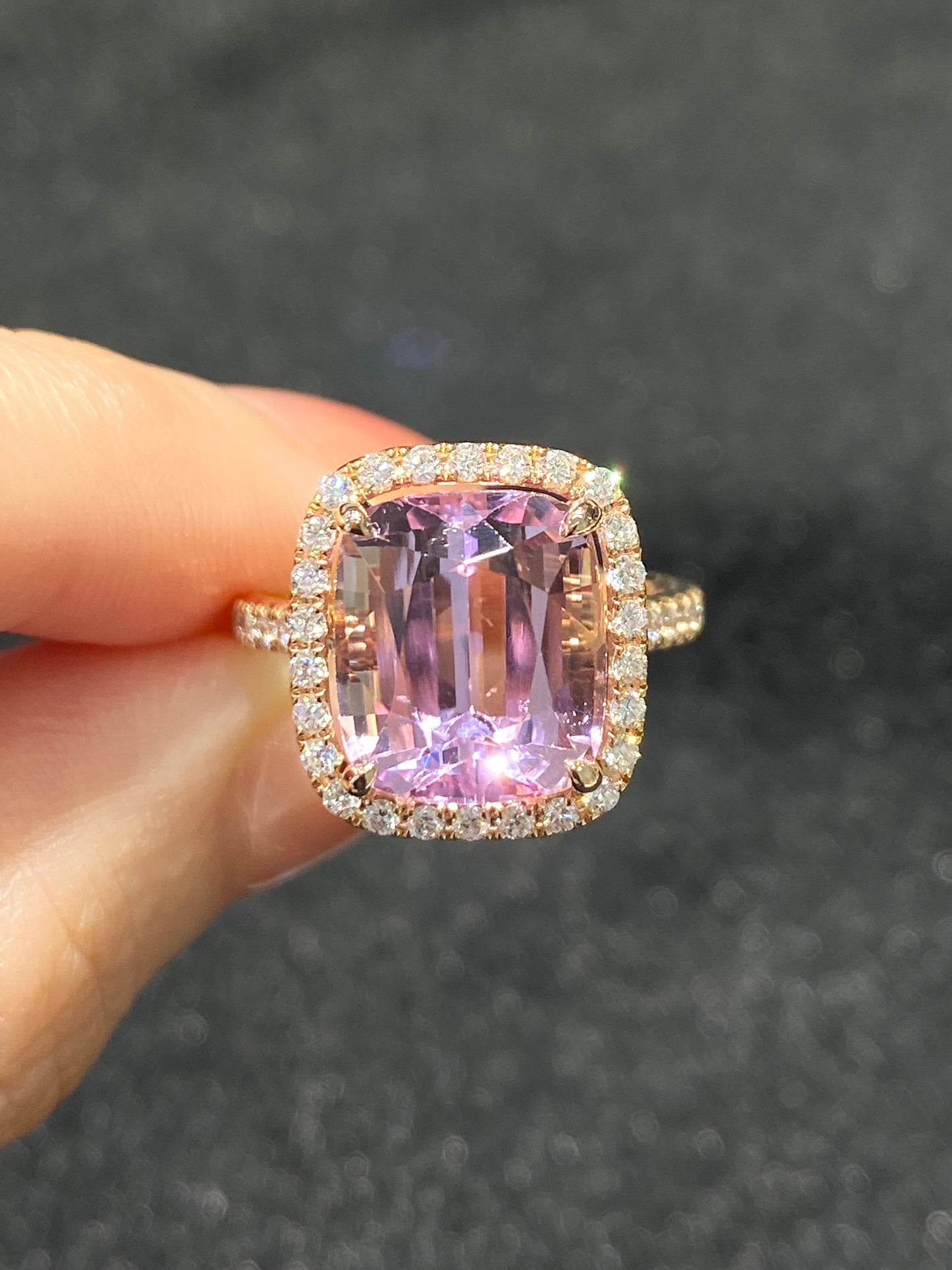 Natural Kunzite 6.50ct Ring