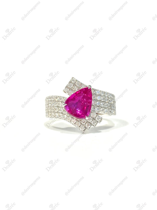 Natural Unheated Ruby 2.01ct Ring