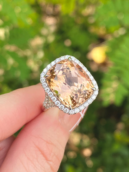 Natural Tourmaline 11.58ct Ring