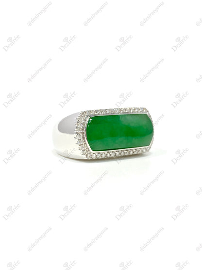 Natural Type A Jadeite Ring