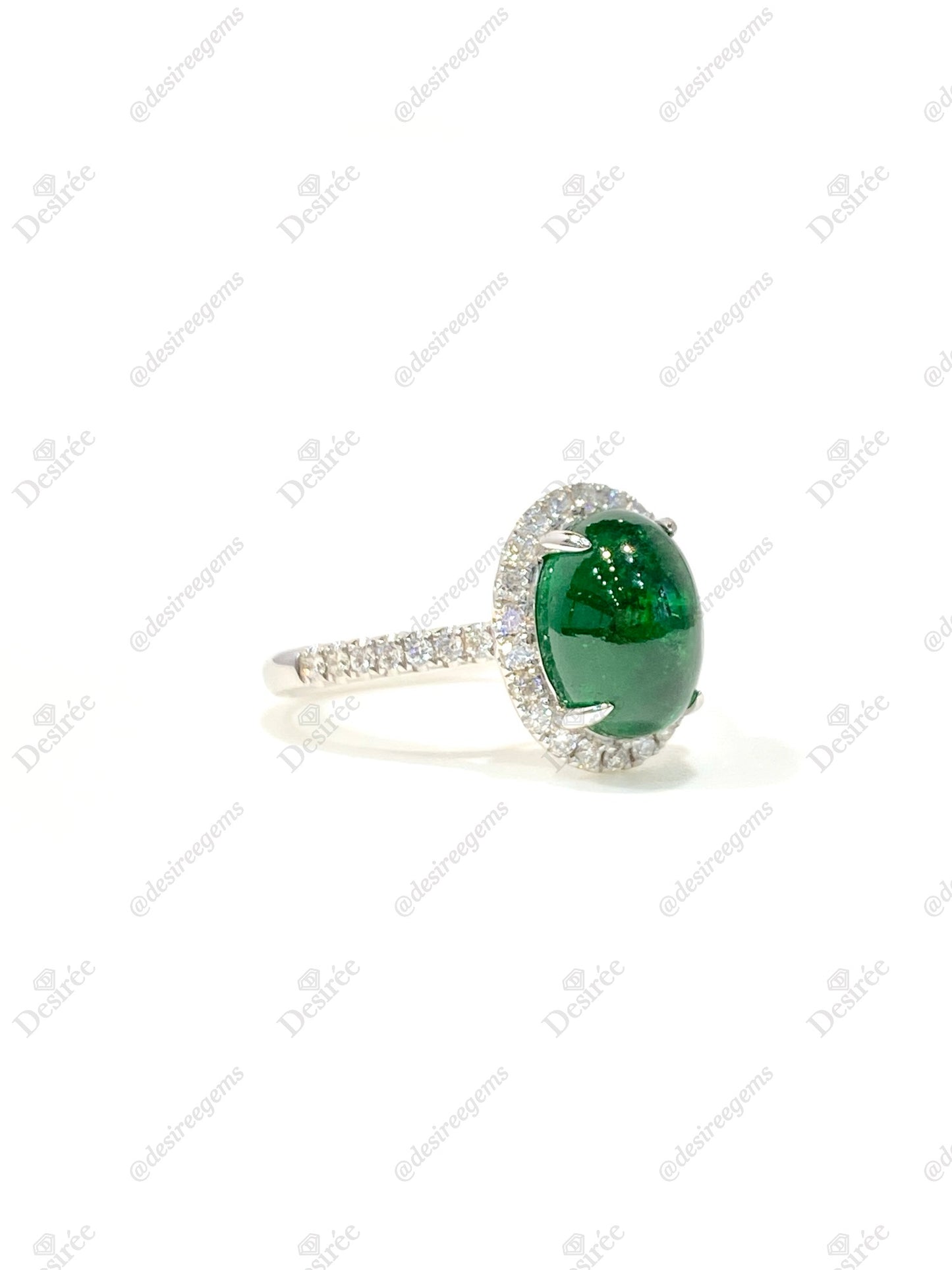 Natural Tsavorite Green Garnet 4.10ct Ring