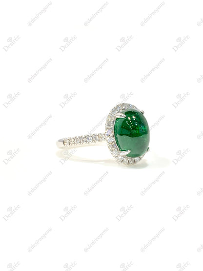 Natural Tsavorite Green Garnet 4.10ct Ring
