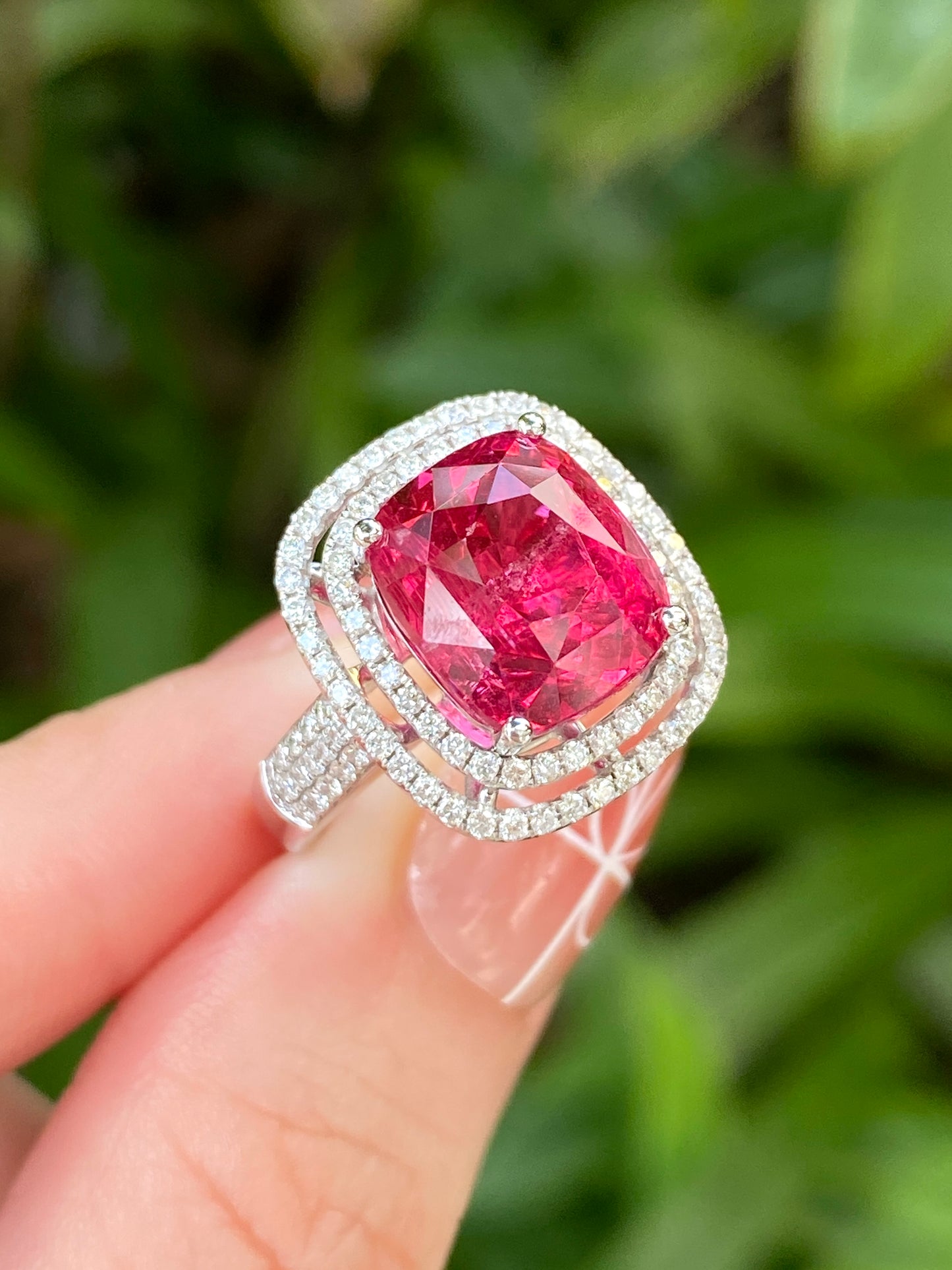 Natural Mahenge Pink Spinel 7.42ct Ring