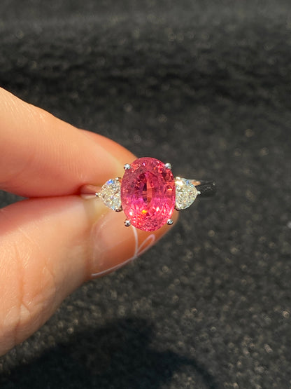 Natural Pink Tourmaline 2.72ct Ring