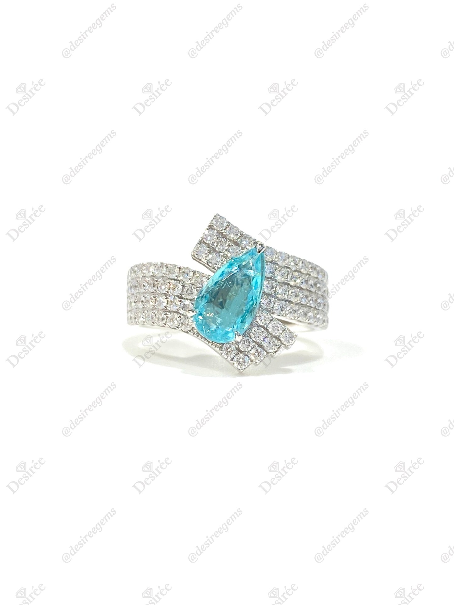 Natural Paraiba Tourmaline 1.23ct Ring