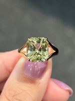 Natural Tourmaline 5.70ct Ring Set In 18K White Gold Singapore Gemstone Fine Jewelry