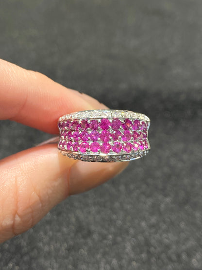 Natural Pink Sapphire 1.51ct Ring