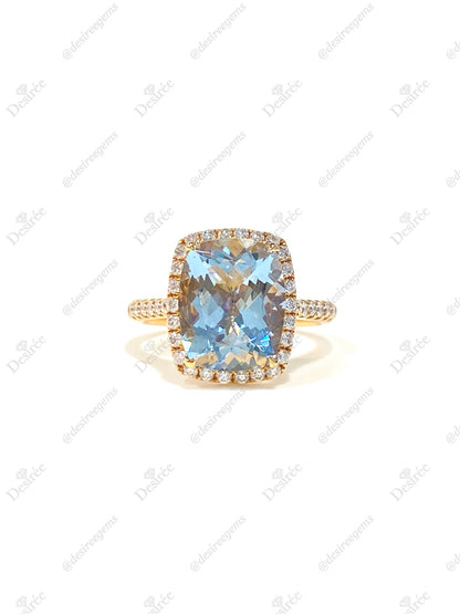 Natural Aquamarine 3.61ct Ring