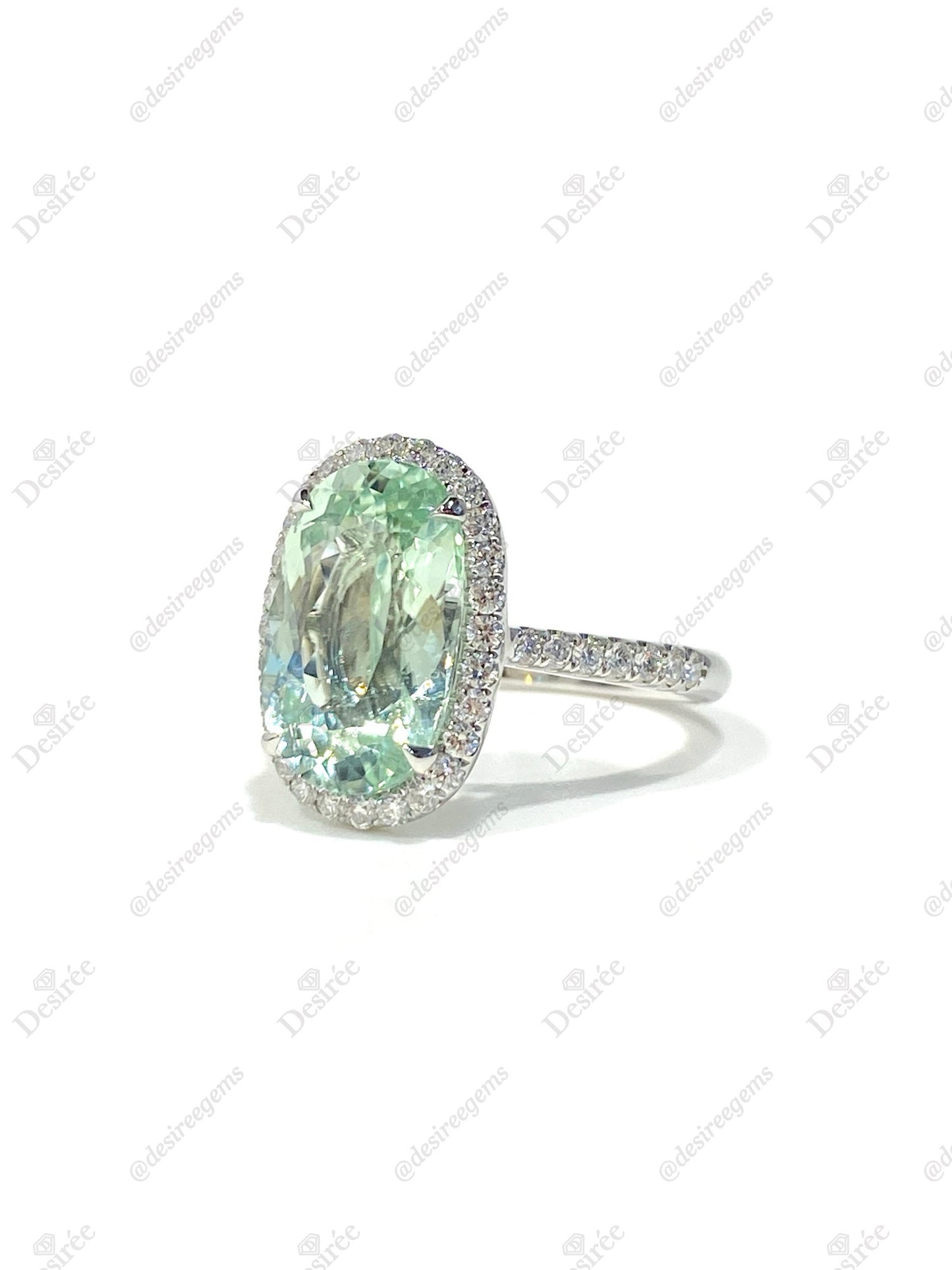 Natural Green Tourmaline 4.36ct Ring