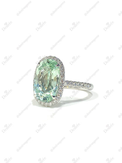 Natural Green Tourmaline 4.36ct Ring