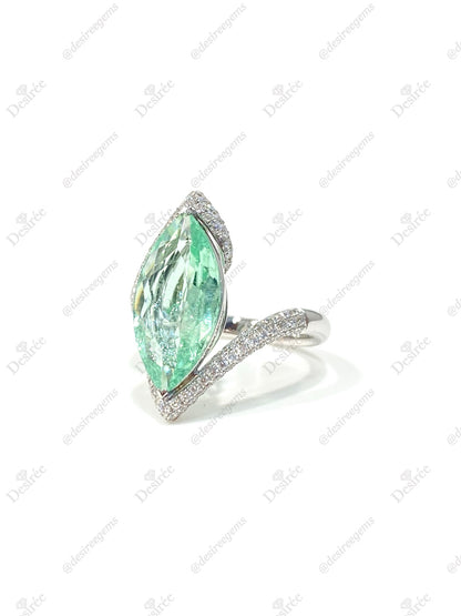 Natural Paraiba Tourmaline 3.95 Ring