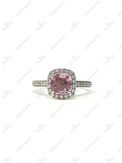 Natural Pink Spinel 1.05ct Ring