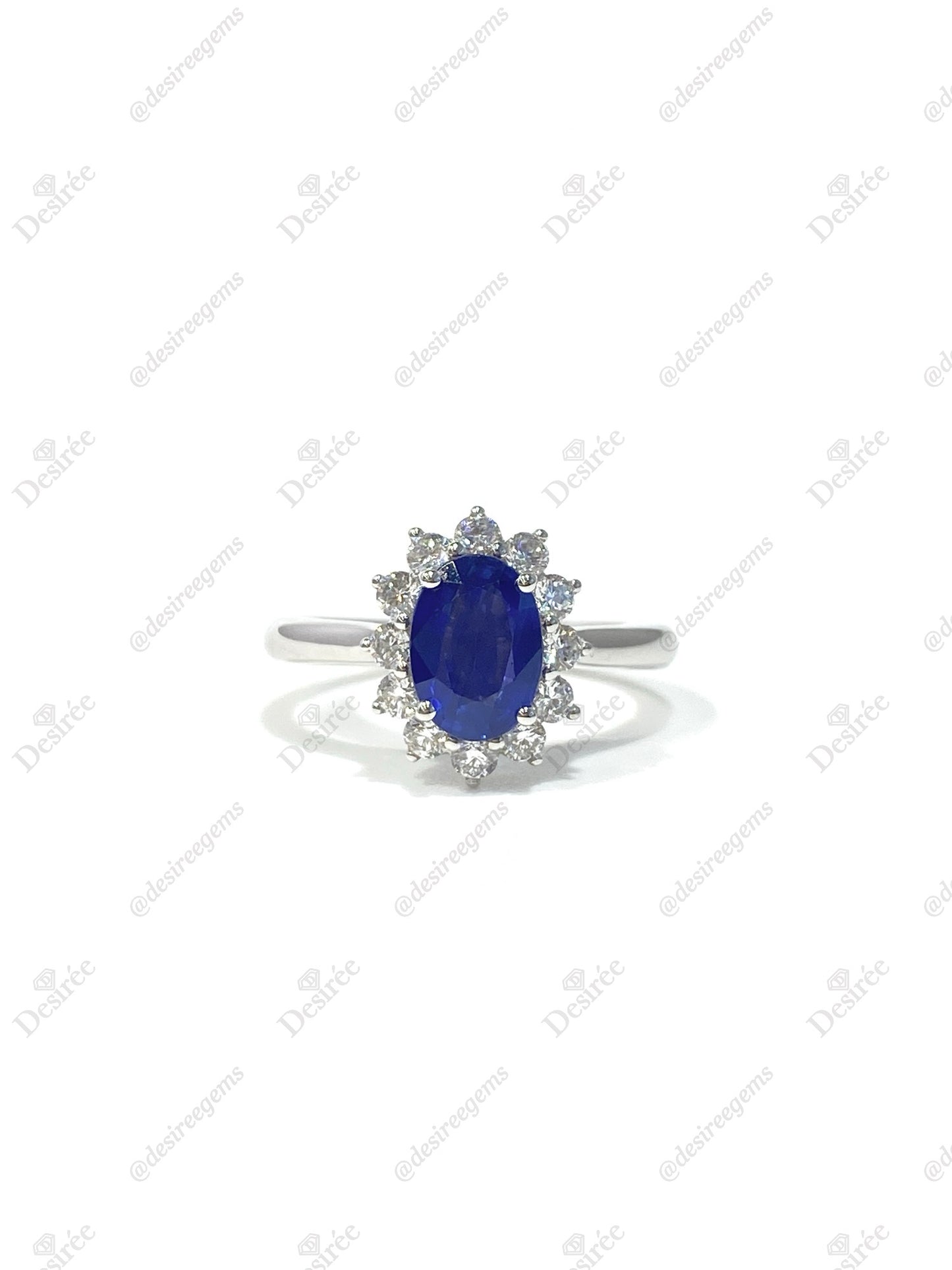 Natural Blue Sapphire Ring 1.29ct